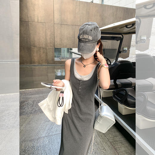 <曾小咸推荐> 假两件背心连衣裙 商品图2