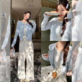 <曾小咸推荐> 假两件撞色针织衫