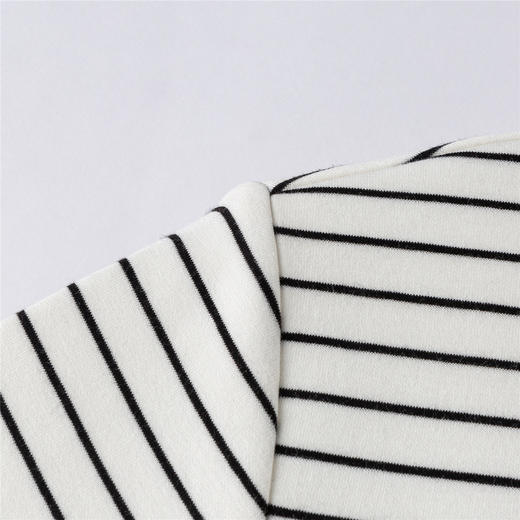 罗蒙【色织空气层海魂衫】7A抗菌半高领长袖t恤男春秋打底衫男T恤 商品图6