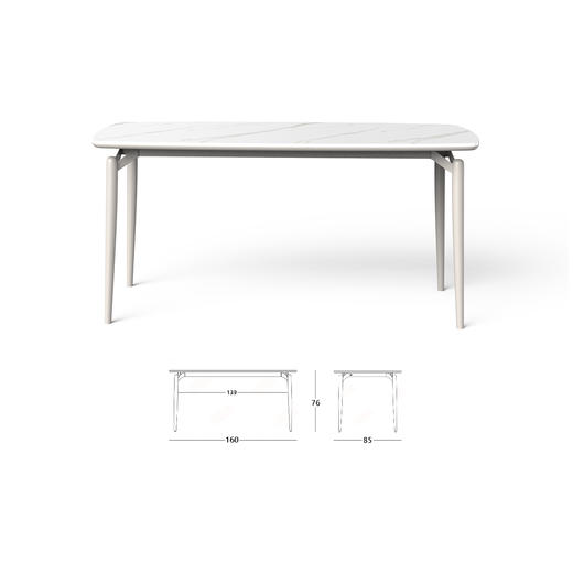 顾家家居整装 奶油风 集成 餐桌 PT2137 商品图3