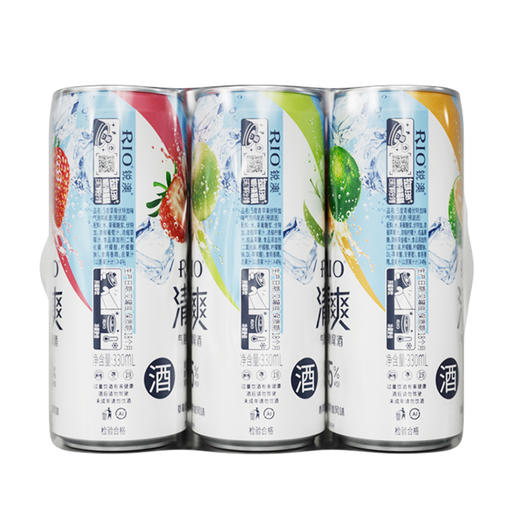 锐澳清爽鸡尾酒混合六联包5度330ml*6瓶（草莓+青苹果+青橘） 商品图1