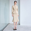 IWY/高级感贵气穿搭套装女新款浅卡其色圆领西装外套包臀鱼尾裙CS2193 商品缩略图3
