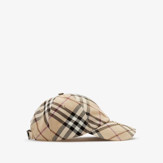 【一】BURBERRY 巴宝莉 女士马术骑士徽标格纹棒球帽 格子 8102967 A5686 商品图0