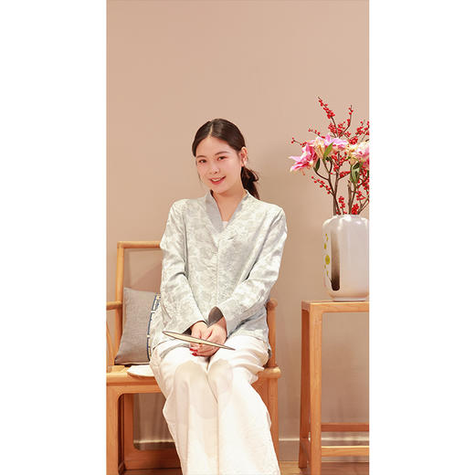 【抖音专属】新芷•新中式衬衣（25710004远天蓝） 商品图2