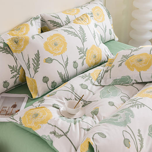 多喜爱 新疆精梳棉四件套 半圆理光/虞梦 精梳全棉 柔软舒适 细腻亲肤 斜纹织造 商品图7