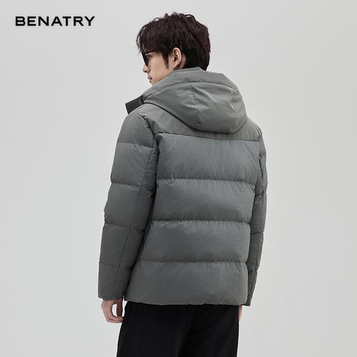 贝纳川通勤时尚连帽保暖男士面包服羽绒服ECT405251 商品图6