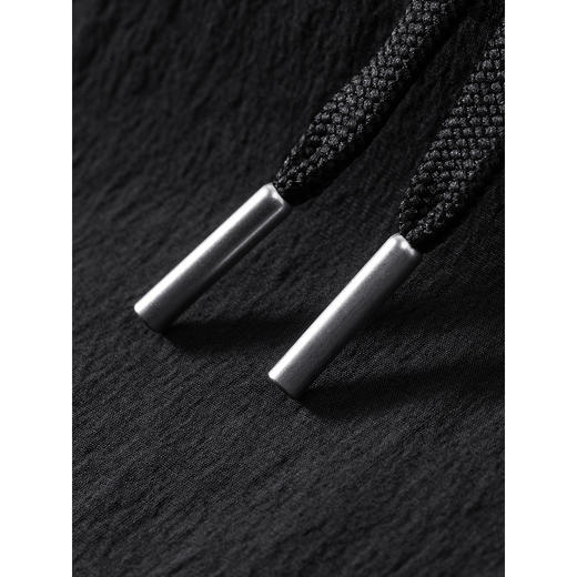 GXG男装 黑色束脚休闲裤宽松长裤男士 24年秋G24X023096 商品图3