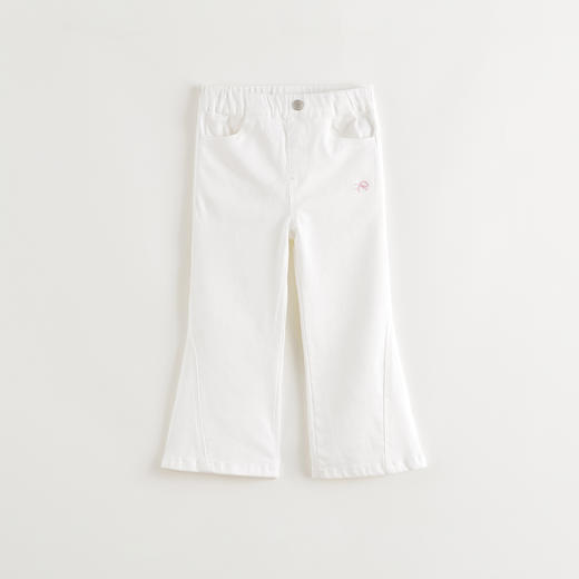 马克珍妮女童柔软弹力牛仔微喇裤2025年春装新款250280 商品图1