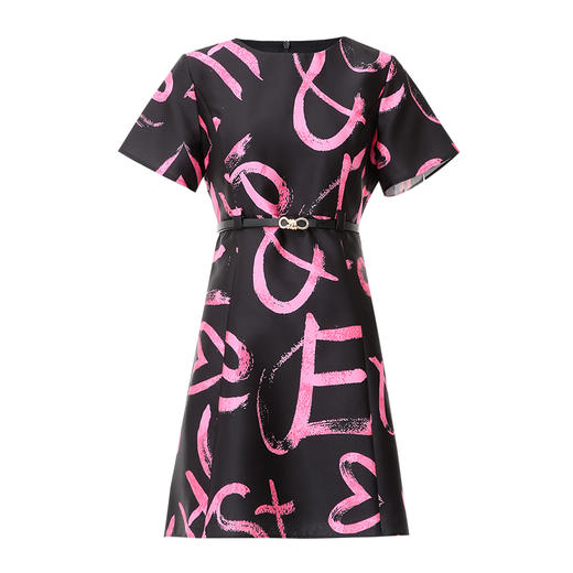 EITIE爱特爱夏季新款时尚气质显瘦印花连衣裙7707432 商品图5