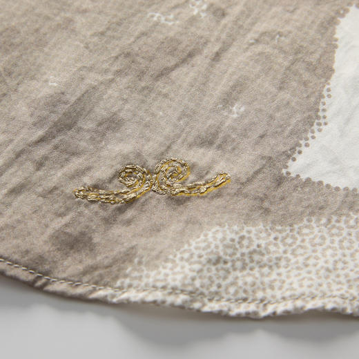 谜底印花衬衫长袖女2025春新品原创印花宽松桑蚕丝衬衣251GC0074 商品图3