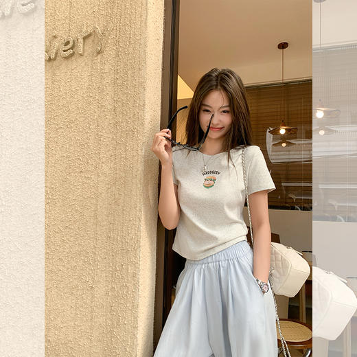 <曾小咸推荐> 猫咪汉堡印花T恤 商品图3