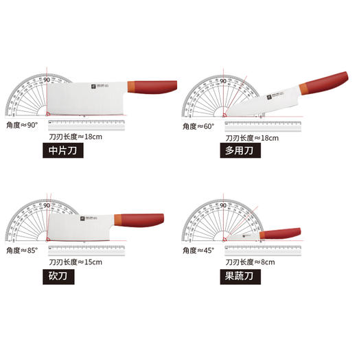 1016283 ZWILLING NOW S系列刀具5件套(石榴) 商品图1