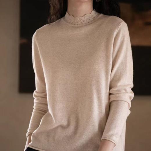 S·Y·C【前程似锦】重工花边100纯山羊绒毛衣女 CYR240290 商品图1
