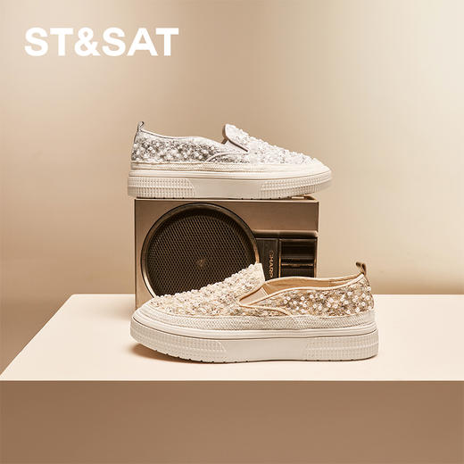 星期六休闲舒适精致珍珠渔夫鞋SSD3111012 商品图0