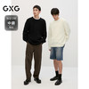 GXG男装 双色绞花设计针织衫宽松毛衣男打底衫毛衫 2024秋季热卖 商品缩略图1