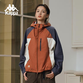 Kappa卡帕背靠背2025新款运动防风衣女款户外防泼水夹克外套上衣K0F22FJ83