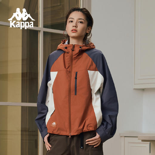 Kappa卡帕背靠背2025新款运动防风衣女款户外防泼水夹克外套上衣K0F22FJ83 商品图0