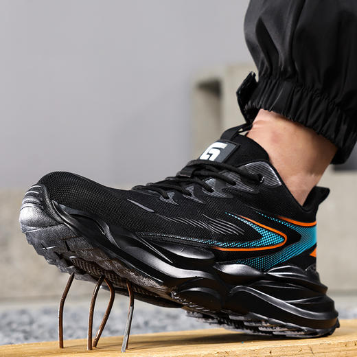 新品防砸防刺安全鞋钢包头劳保鞋工作鞋橡塑底轻便款 商品图3