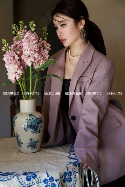 【门店同款】ENJOY春季“绮梦繁花”翻边袖西装 160705860 商品图3