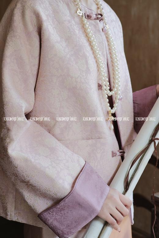 【门店同款】ENJOY春季云敛-春光推盏扇舞花影中式外套 160849484 商品图5