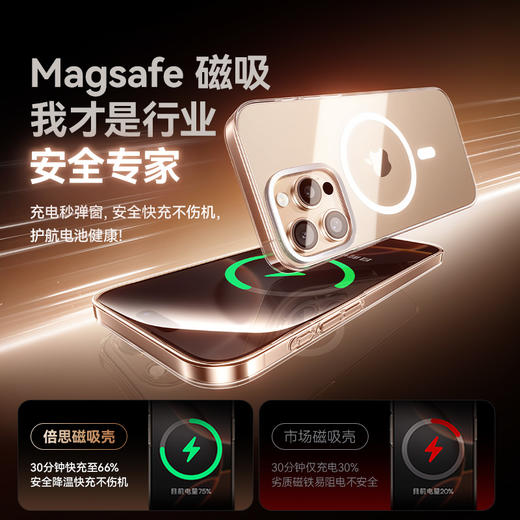 倍思 水晶系列 镜头框支架保护壳 磁吸版 iPhone系列苹果15/16 商品图2