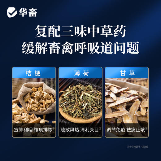华畜兽用顺呼2kg 宣肺化痰 止咳平喘  禽畜通用预混料 商品图2