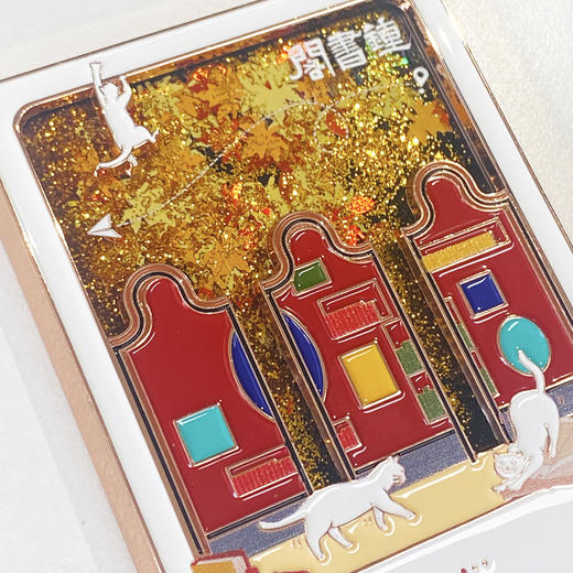 钟书阁文创拍立得旅行箱流沙冰箱贴广州上海泰晤士旅行打卡礼物系列 商品图4