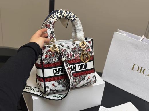 D012133现代休闲且优雅刺绣宽肩带刺绣戴妃包 商品图3