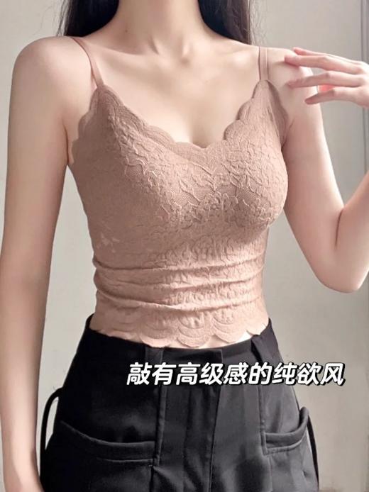 <曾小咸推荐> 蕾丝自带胸垫吊带背心 日常88 活动价59.99！【预售款，预计3-15天发货】 商品图5