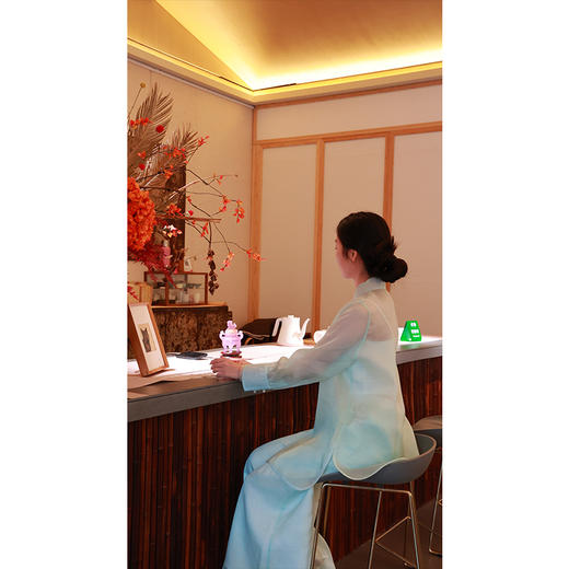 【抖音专属】青云志•飘纱阔腿裤（2070938-沧浪） 商品图2