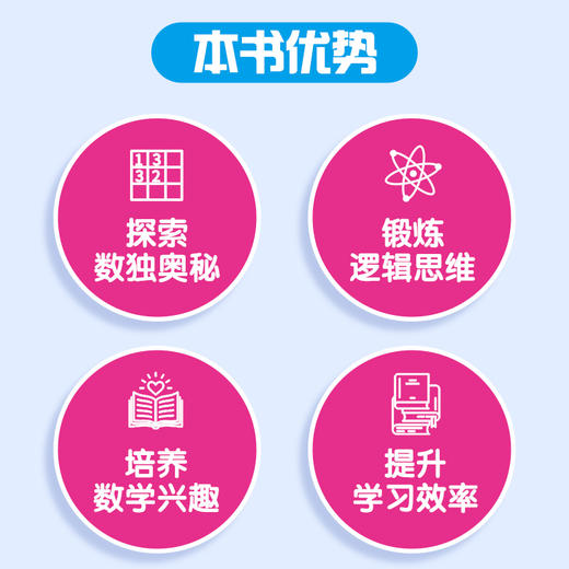 小学生数独游戏 全4册 数学游戏 数独书 数独练习册 商品图1