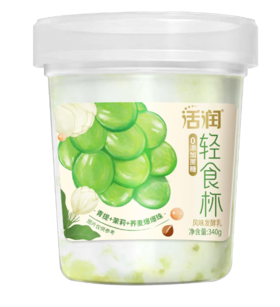 【雪兰送奶到家】活润大果粒酸奶茉莉青提口味340g 【仅支持昆明/贵阳/太平配送】 每日配送上门