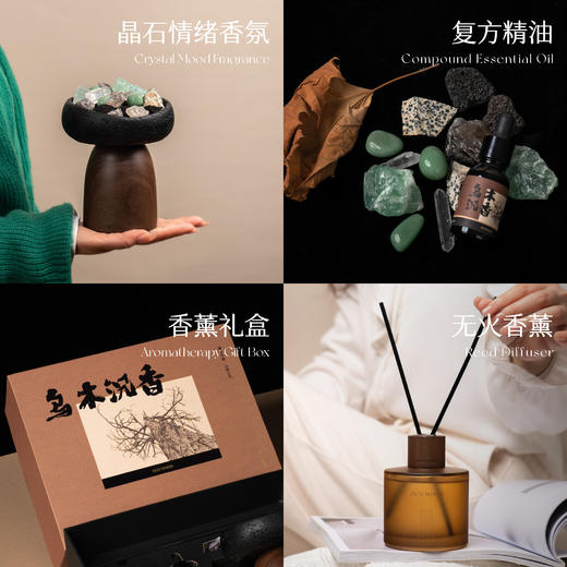 节日礼盒 | 乌木沉香套装室内扩香持久创意家居小众卧室香氛生日礼品 商品图3