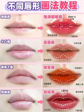不同唇形怎么画口红❓教科书式唇妆画法💄