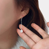 《戎韵》极简系列高亮淡水珍珠耳坠单链款7mm—8mm 商品缩略图2