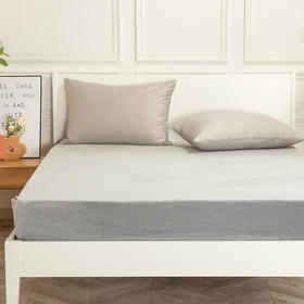 多喜爱美眠康牛奶绒床笠单件（灰/蓝）