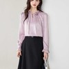 全新升级【铂金会员165/天猫219/差价54】(83708) 洛诗琳法式气质衬衫2025春季新款重工钉珠优雅通勤雪纺上衣 商品缩略图3