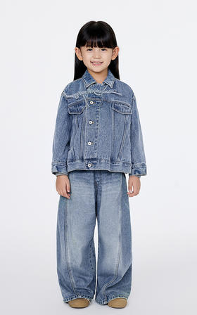 jnby   25年春款  牛仔九分裤  1P1E12000