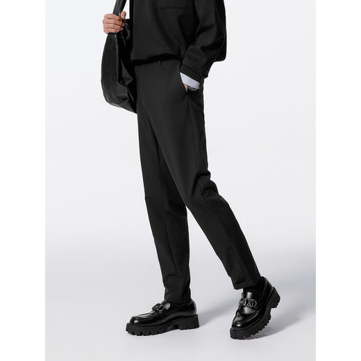 GXG男装 双色四面弹小脚西裤休闲裤男 24年秋G24X023041 商品图3