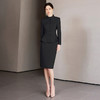 IWY/正式场合西装套装女气质小香风波浪边羊毛外套商务通勤职场女装CS2187 商品缩略图1