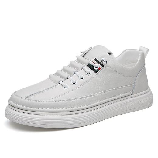 男士夏季真皮软面休闲运动板鞋男士春秋轻便软底开车皮鞋 商品图4