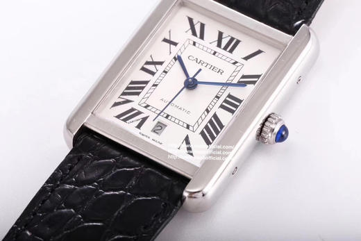 ZF卡地亚坦克系列型号W5200028男士尺寸宽31mmX长40.85mm，正品拆解开模，淬火蓝钢指针，配件达到和正品互换级别，搭载原装进口非常薄身的9015机芯，市面强版本。 商品图5