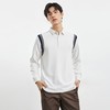 【桑蚕丝混纺】罗蒙春秋男士撞色拼接polo衫男长袖时尚翻领百搭长袖t恤男 商品缩略图2