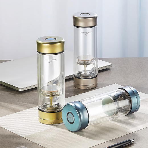 TAIC 太可纯钛一键茶水分离杯双层高硼硅玻璃杯隔热泡茶杯子水杯喝茶 商品图6