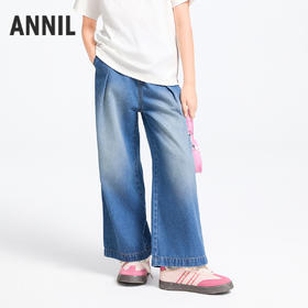 女童全腰牛仔裤春季新款安奈儿童装实体店同款AG516596