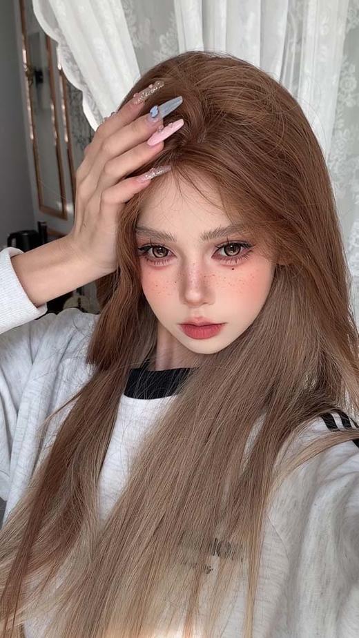 Hanawink 半年抛 哭哭奶酪棕 直径14.5mm着色14.2mm 商品图0