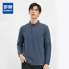 【双面含桑蚕丝】罗蒙男士春秋款经典polo衫男长袖t恤男polo衫男 商品缩略图0
