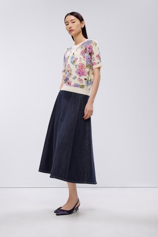 朗姿针织开衫米白色LCJK00KPR411W31 商品图1