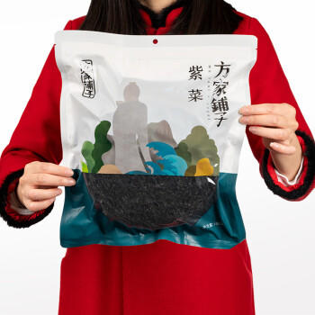 方家铺子中华老字号 紫菜100g/袋 海带紫菜蛋花汤虾米紫菜虾皮汤 /粮油调味 /南北干货 /鱼虾贝藻类干货 商品图3