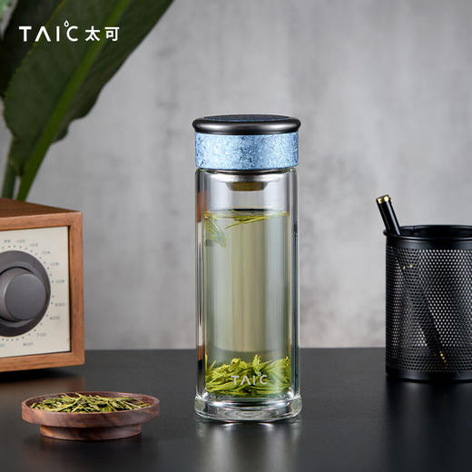 TAIC太可多立克抗菌抑菌保鲜双层隔热高档男女士加厚无铅高硼硅玻璃水 商品图2